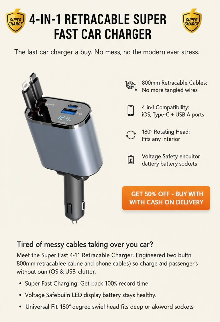 Retractable Car Adopter